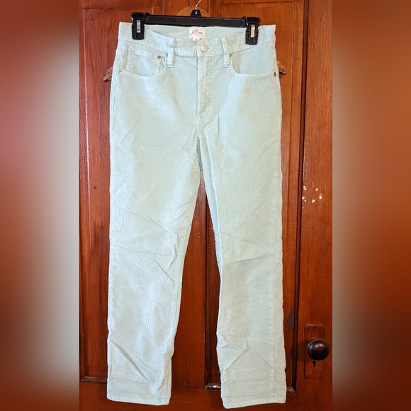 J. Crew Pants - J. Crew 'Vintage Slim Straight' Mint Corduroy Pants